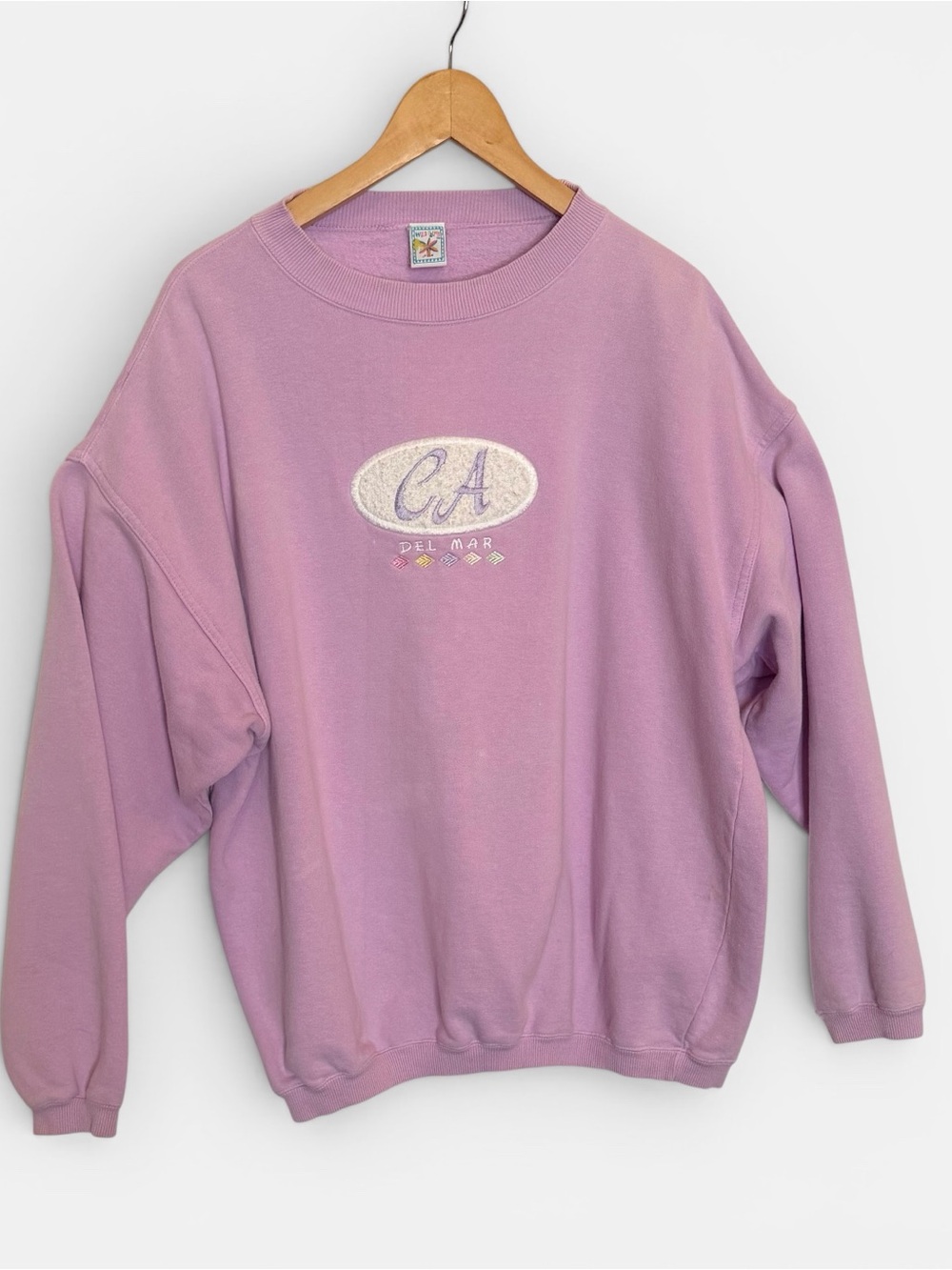 Vintage pastel CA Del Mar Crewneck Sweatshirt - Women oversized med